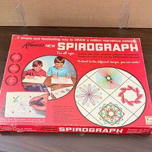 Kenner's Spirograph Vintage Boxed Set - Red Graphic Design Kit